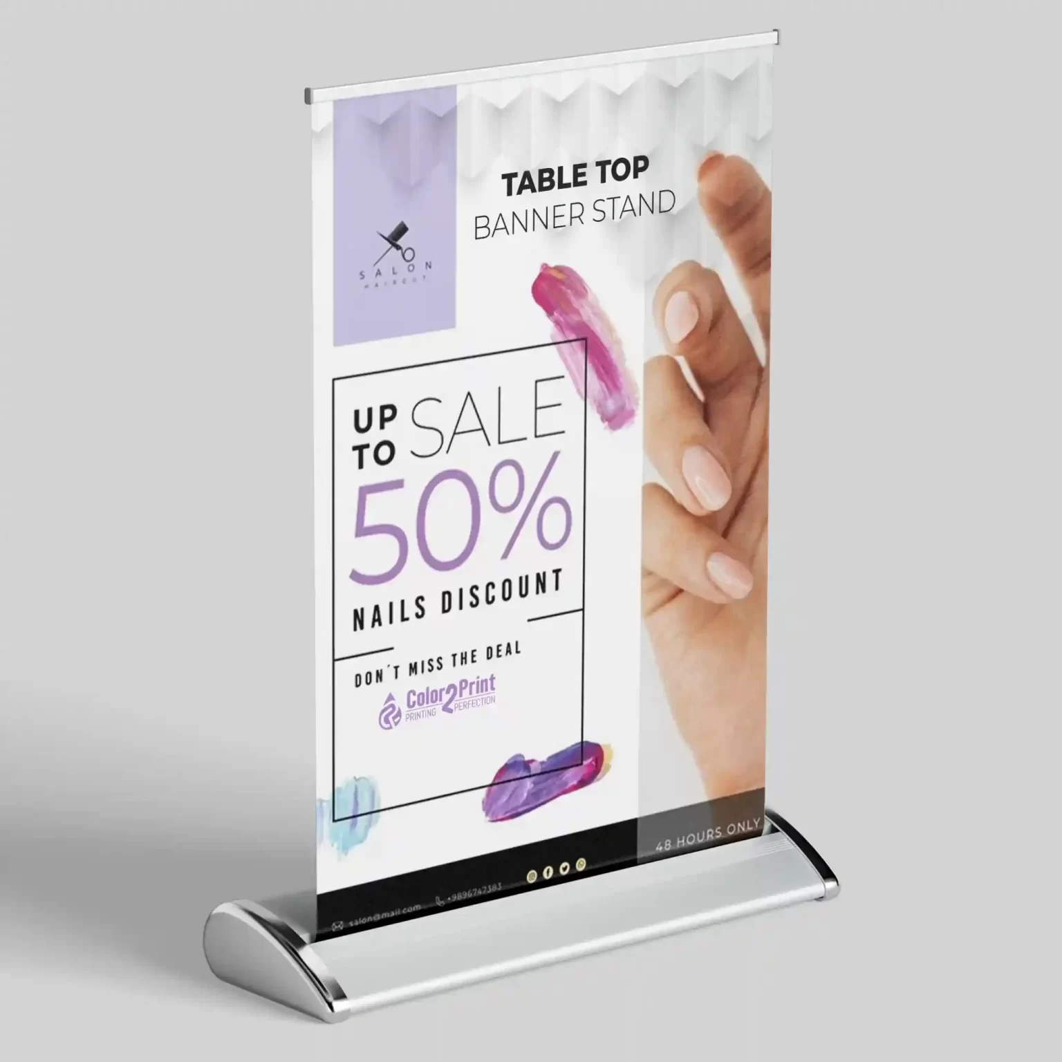 Table Top Banner Stand